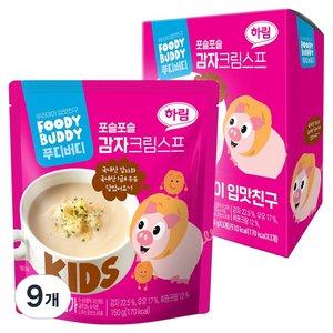 푸디버디 감자크림스프, 150g, 9개