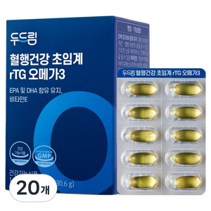 두드림 초임계 알티지 오메가3 30.6g, 30회분, 20개
