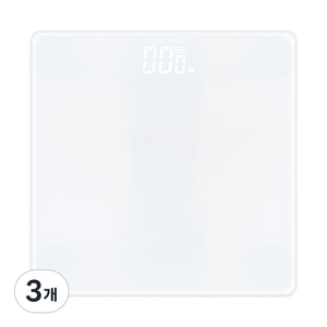 노바리빙 디지털 LED 모던 체중계, 스노우 화이트, 3개