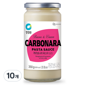 청정원 까르보나라 파스타소스, 350g, 10개