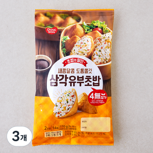 동원 삼각 유부초밥, 170g, 3개