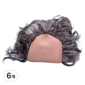 파티공구 마빡이 대머리 가발 일반, 그레이, 6개
