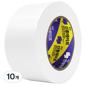신흥테이프 국산 대용량 라바 청면테이프 48mm x 25M 흰색, 10개