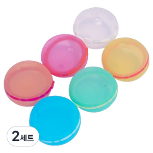 토이토 kc인증 실리콘 자석 물풍선 6종 세트, 7cm, 혼합 6개입, 2세트