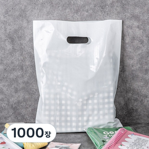 혜림봉투 PE 비닐쇼핑백 25 x 35, 유백, 1000장