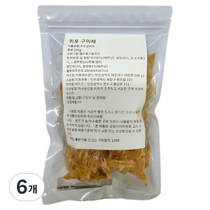 하루담 쥐포 구이채, 6개, 150g