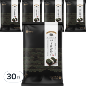 정담김 정담 구운 곱창김 5p, 14g, 30개