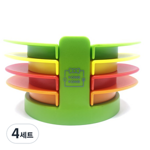 콩콩 에그 슬라이서 4종 세트, 혼합색상, 4세트