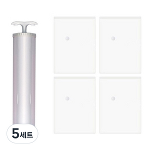 7겹 고밀도 압축 필름 컴프레션 압축팩 70 x 100 cm 4p + 전용 펌프, 5세트