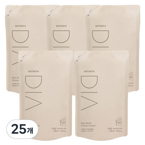 마더케이 유아용 디아 젖병세정제 리필형, 400ml, 25개