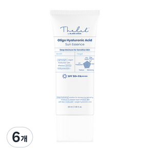 더랩바이블랑두 올리고 히알루론산 선 에센스 SPF50+ PA++++, 40ml, 6개