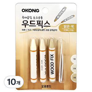 오공 우드픽스 밝은색, 10개