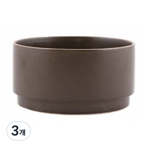 에라토 국산 옳음 샐러드볼 167 x 155 x 85 mm, 브라운, 3개