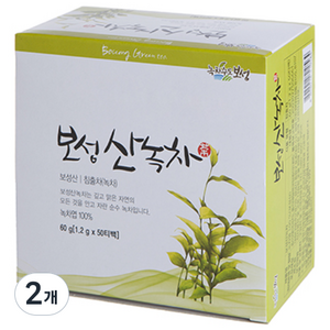 녹차수도보성 산 녹차 티백, 1.2g, 50개입, 2개