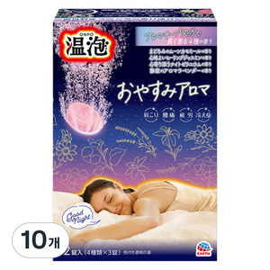 온포 탄산입욕제 굿나잇 아로마, 10개, 480g