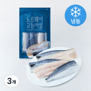 노르웨이 고등어살 (냉동), 3개, 700g