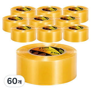 신일테이프 OPP 박스테이프 48mm x 80m, 투명, 60개