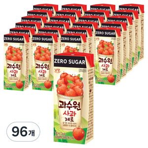 남양과수원 제로 사과, 190ml, 96개