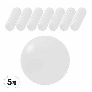리브스포 ABS 연습용 탁구공 추첨볼, 화이트, 50개입, 5개
