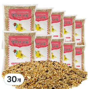 리아펫 앵무새 사료 잉꼬 핀치, 600g, 30개