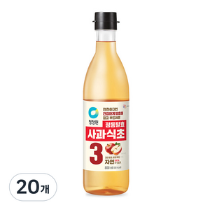 청정원 정통발효 사과 식초, 800ml, 20개