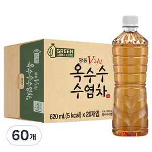 광동옥수수수염차 무라벨, 620ml, 60개