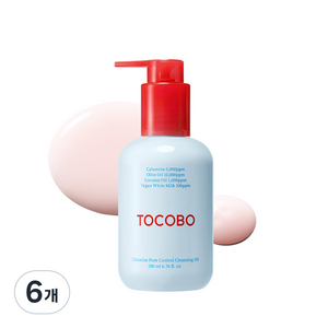 토코보 칼라민 포어 컨트롤 클렌징 오일, 6개, 200ml
