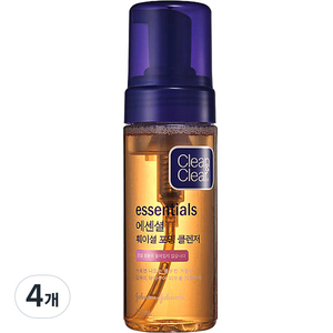 클린앤클리어 에센셜 훼이셜 포밍 클렌저, 150ml, 4개