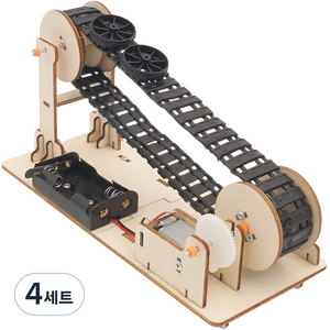 티처스 STEAM 나무 컨베이어벨트 만들기 M-11, 4세트