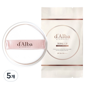 달바 워터풀 톤업 선 쿠션 리필 SPF50+ PA++++, 15g, 5개