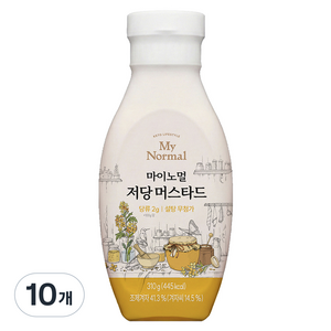 마이노멀 저당 머스타드, 310g, 10개