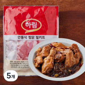 하림 안동식 찜닭 밀키트, 1.403kg, 5개