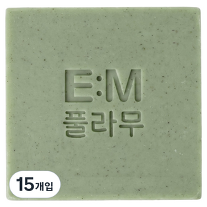 에버미라클 EM 풀라무 프리미엄 진정 쑥비누, 100g, 15개입