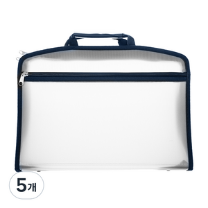 에코청운 BS 지퍼화일 A4 5cm, 청색, 5개