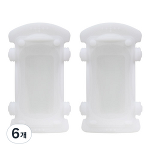 아가프라 핸드폰 리모컨 치발기 2p, 화이트, 6개