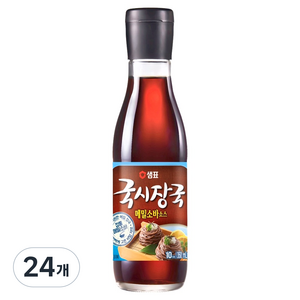 샘표 국시장국 메밀소바소스, 350ml, 24개