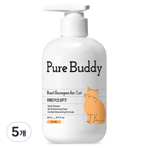 퓨어버디 부스트 샴푸캣 애플블라썸향, 300ml, 5개