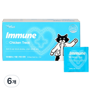 닥터펠리스 고양이 이뮨 트릿 15p, 30g, 6개, 면역/항산화