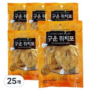 어반티라노 구운 쥐치포, 27g, 25개