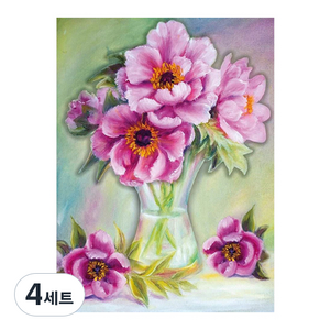 데이소이 미스테리 판타지 DIY 보석십자수 세트 20 x 30 cm, 13 스프링, 4세트
