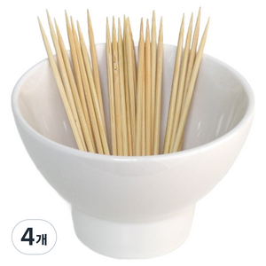 블룸엣홈 대나무 꼬지 과일 디저트 스틱 12cm x 2.5mm, 4개, 1000개입