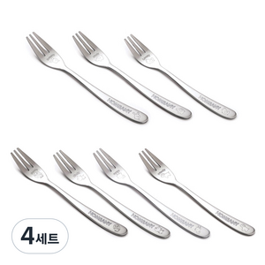 홈애니 티포크 7종 세트, 4세트, 티포크 토끼 + 코끼리 + 병아리 + 사자 + 돼지 + 사슴 + 강아지