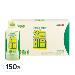 락토조이 오늘비움 유산균음료, 80ml, 150개