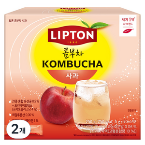 립톤 콤부차 사과, 5g, 2개, 50개입