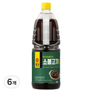 몽고식품 맛집 황금레시피 소불고기 양념, 2kg, 6개