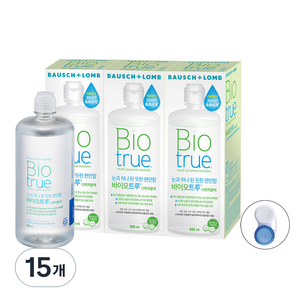 바이오트루 렌즈 세정액, 500ml, 15개