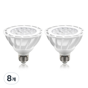 샛별하우스 LED PAR30 E26 집중형 전구 15W 화이트, 주백색, 8개
