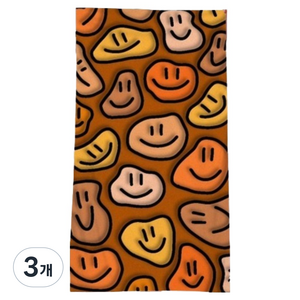 소니오 스마일 마이크로 화이버 비치타월 90 x 180 cm, TYPE18, 3개