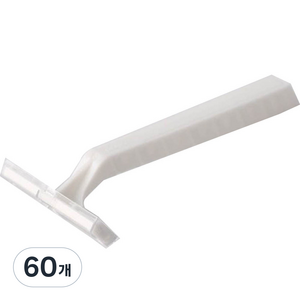 블루마켓 일회용 수동 이중 면도기 화이트, 1개입, 60개
