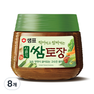 샘표 시골식 쌈토장, 450g, 8개
